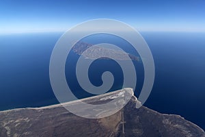 Cerralvo cousteau island baja california sur aerial photo