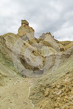 Cerro Alcazar rock formations in Calingasta