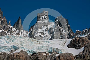 Cerro Castillio mountain national park in Chile, Aysen, Ptagonia photo