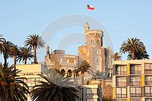 Cerro Castillo, the summer residence for the president of the country, ViÃÂ±a del Mar photo