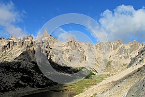 Cerro Catedral range roky peaks, Argentina