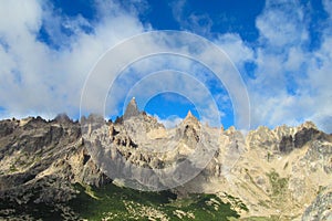 Cerro Cathedral range rocky peak, Argentina