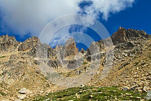 Cerro Cathedral range rocky peaks, Argentina