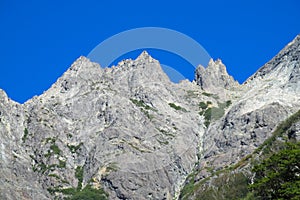 Cerro Cathedral range rocky peaks, Argentina