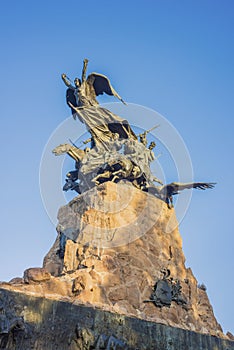 Cerro de la Gloria monument in Mendoza, Argentina.