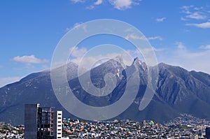 Cerro de la Silla with Ice photo