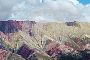 Cerro de siete colores in Argentina photo