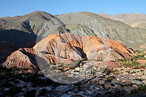 Cerro de siete colores in northwest Argentina