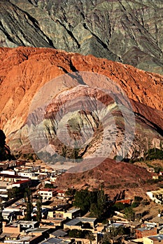 Cerro de siete colores in northwest Argentina