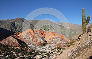 Cerro de siete colores in northwest Argentina