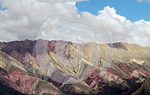 Cerro de siete colores, red color mountains