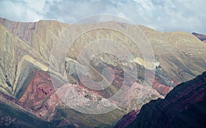 Cerro de siete colores, red color mountains