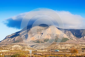 Cerro Jabalcon mount and Lenticular cloud