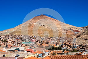 Cerro Rico mountais in Potosi, Bolivia photo