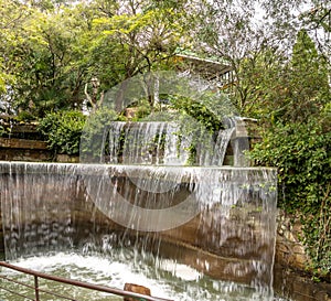 Cerro San Bernardo Hill waterfall fountain - Salta, Argentina photo