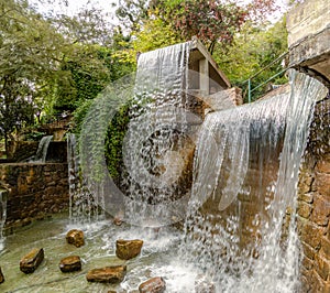 Cerro San Bernardo Hill waterfall fountain - Salta, Argentina