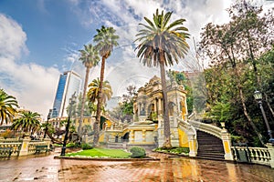 Cerro Santa Lucia in Downtown Santiago, Chile.