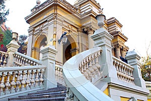 Cerro Santa Lucia in Downtown Santiago, Chile. photo