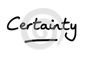 Certainty