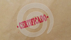 Certificado translation: Registered mail