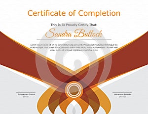 Certificate of Achievement or Certificate of appreciation template vector file