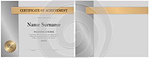 Certificate of Achievement Modern Elegant