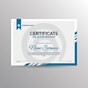 Certificate of achievement template