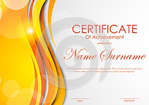 Certificate of achievement template