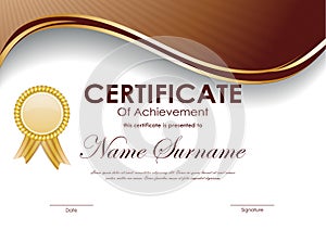 Certificate of achievement template