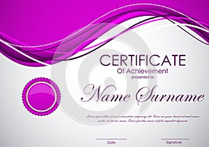 Certificate of achievement template