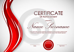 Certificate of achievement template