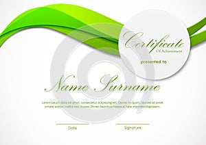 Certificate of achievement template