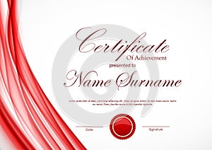 Certificate of achievement template