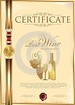 Certificate - Best Wine