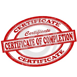 Certificate of completion