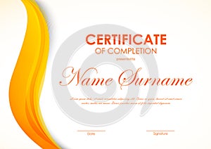 Certificate of completion template