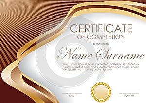 Certificate of completion template