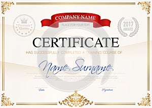 Certificate Of Completion Template