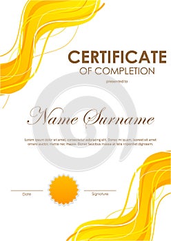 Certificate of completion template