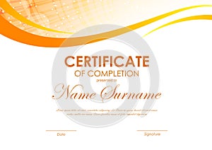 Certificate of completion template