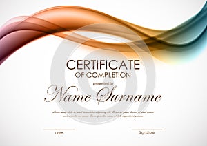 Certificate of completion template