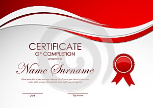 Certificate of completion template