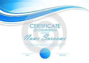 Certificate of completion template