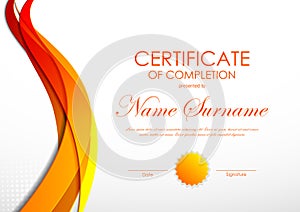 Certificate of completion template