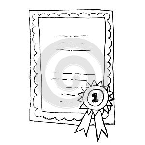 Certificate of completion template sketch