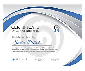 Certificate of Achievement or Certificate of appreciation template vector file