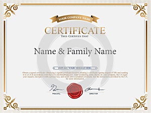 Certificate Design Template.