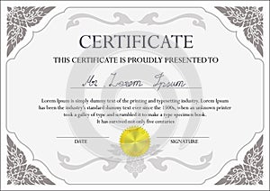 Certificate design template