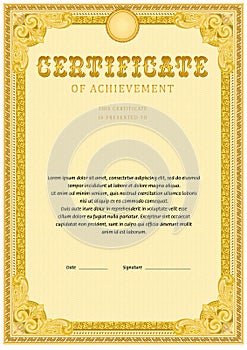 Certificate design template