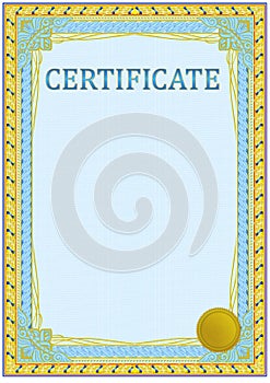 Certificate design template